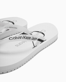 MONOGRAM FLIP FLOPS, Bright White, hi-res