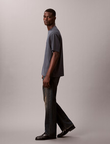 Monologo Graphic Relaxed T-Shirt, Harlem Night Blue, hi-res