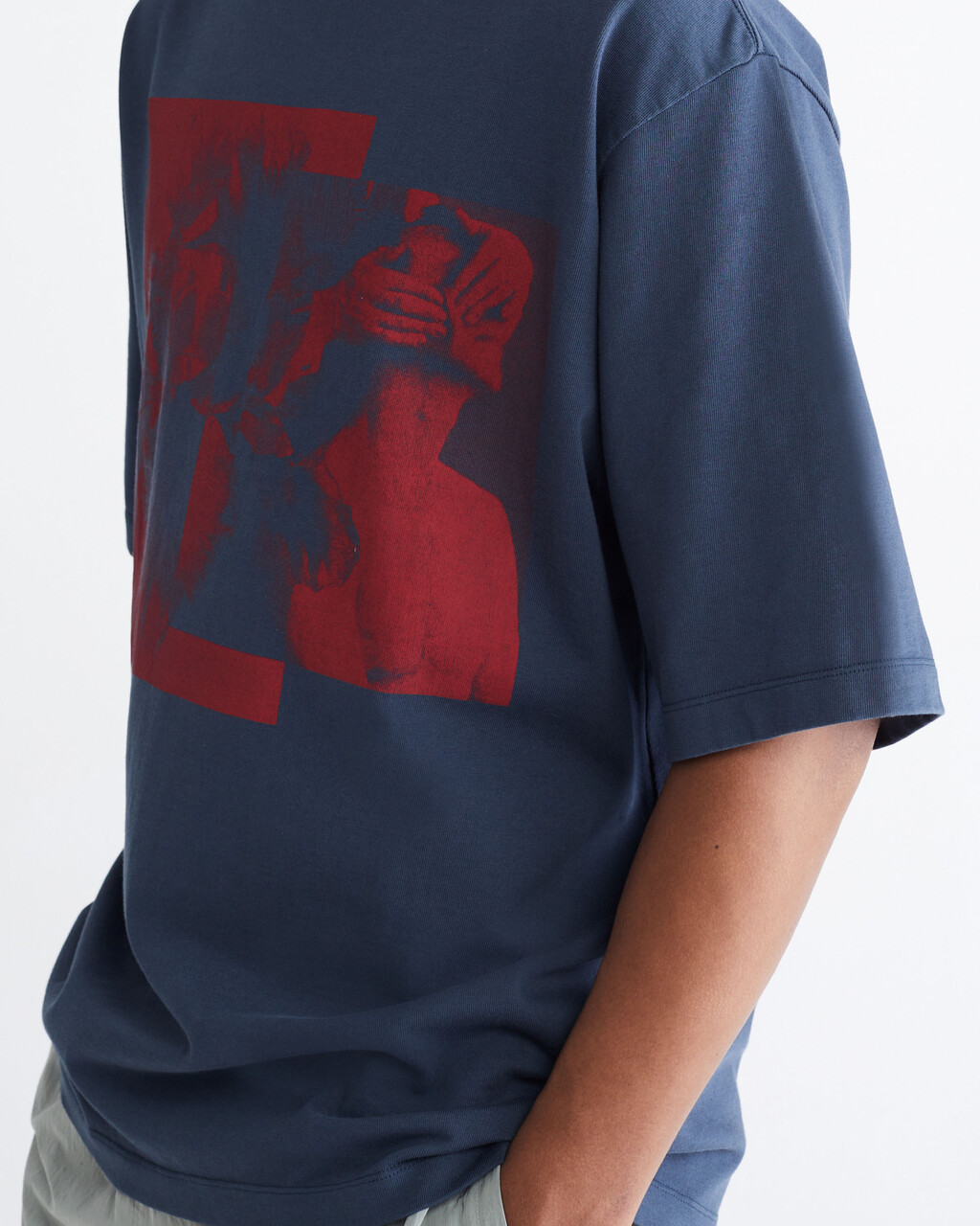 STANDARDS FLORAL COLLAGE GRAPHIC T-SHIRT, INK-410PPK, hi-res