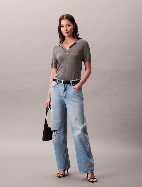 Relaxed 90's Distressed Jeans