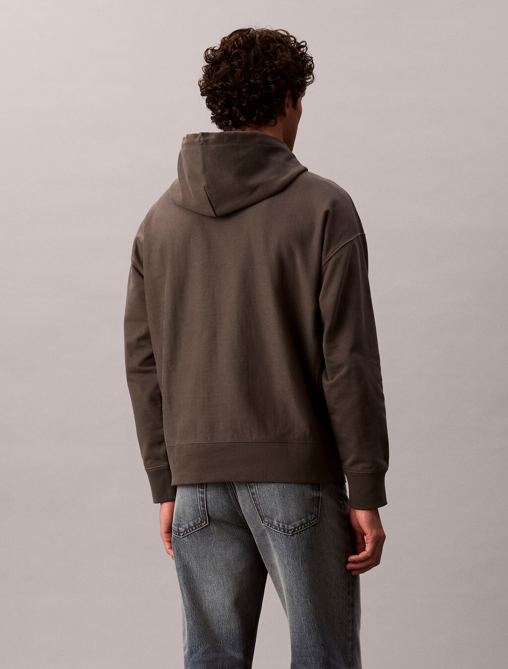 Premium Fleece Monogram Logo Hoodie, Beluga, hi-res