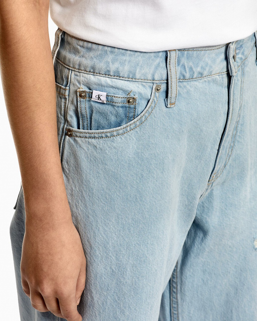 90S STRAIGHT RECONSIDERED JEANS, Bleached Blue, hi-res