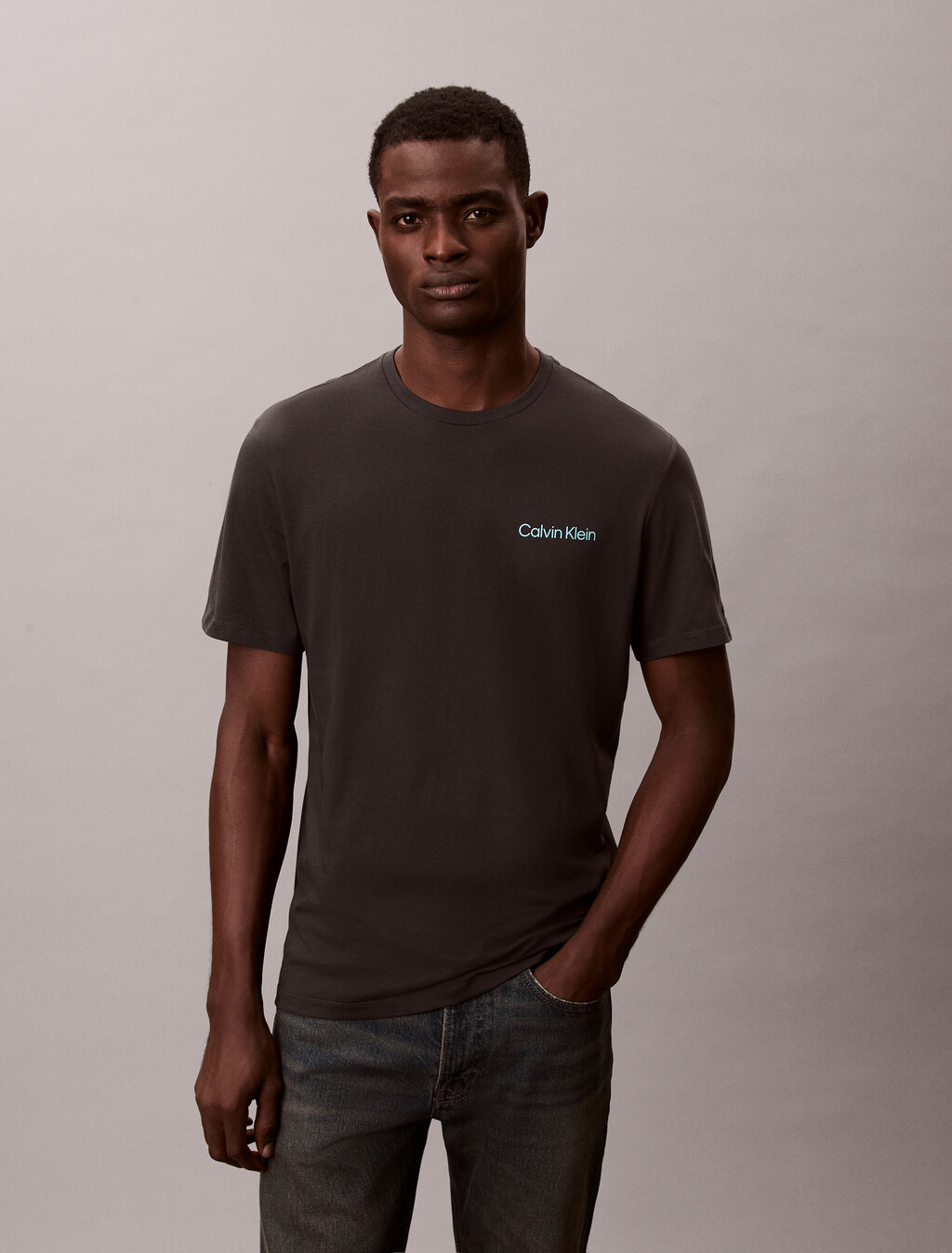 Geo Graphic Print Tee, Pirate Black, hi-res