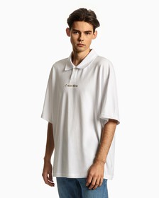 UNISEX LOGO POLO, Bright White, hi-res