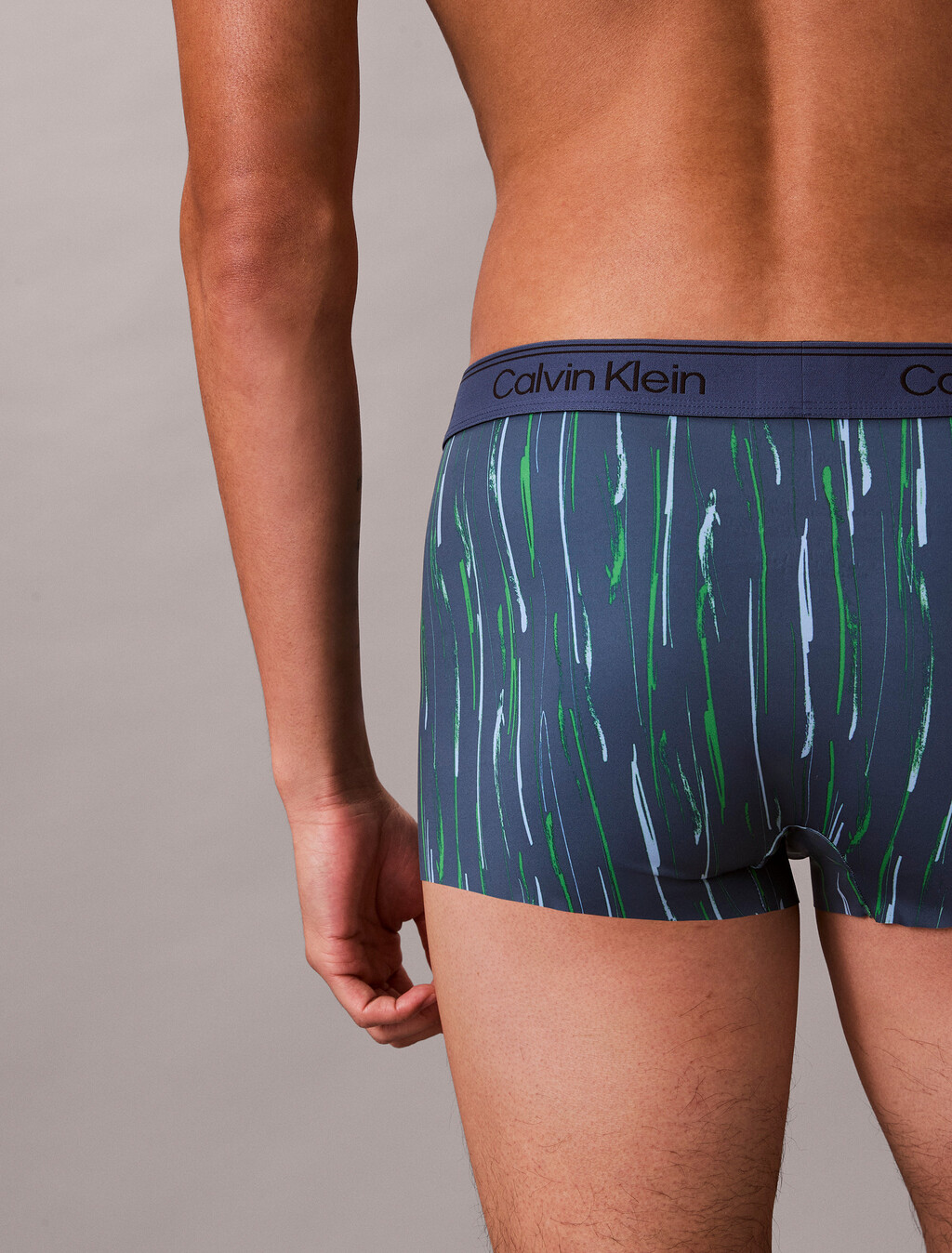 Low Rise Trunks - Micro Stretch Cooling, PEN MARK STRIPE_DARK DENIM, hi-res