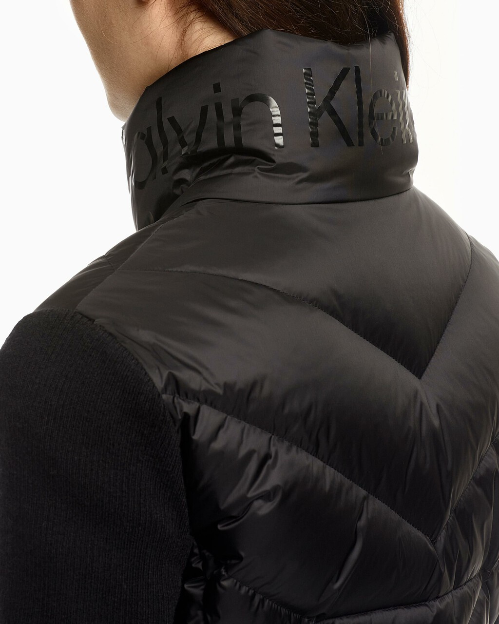 MIX MEDIA DOWN PUFFER JACKET, Ck Black, hi-res