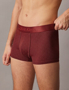 Low Rise Trunks - Micro Stretch Logo, TEENIE DELUSTER EMBLEM_FALL BERRY, hi-res