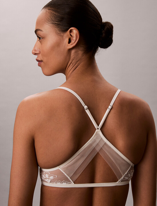 CK Black Bridal Push Up Plunge Bra