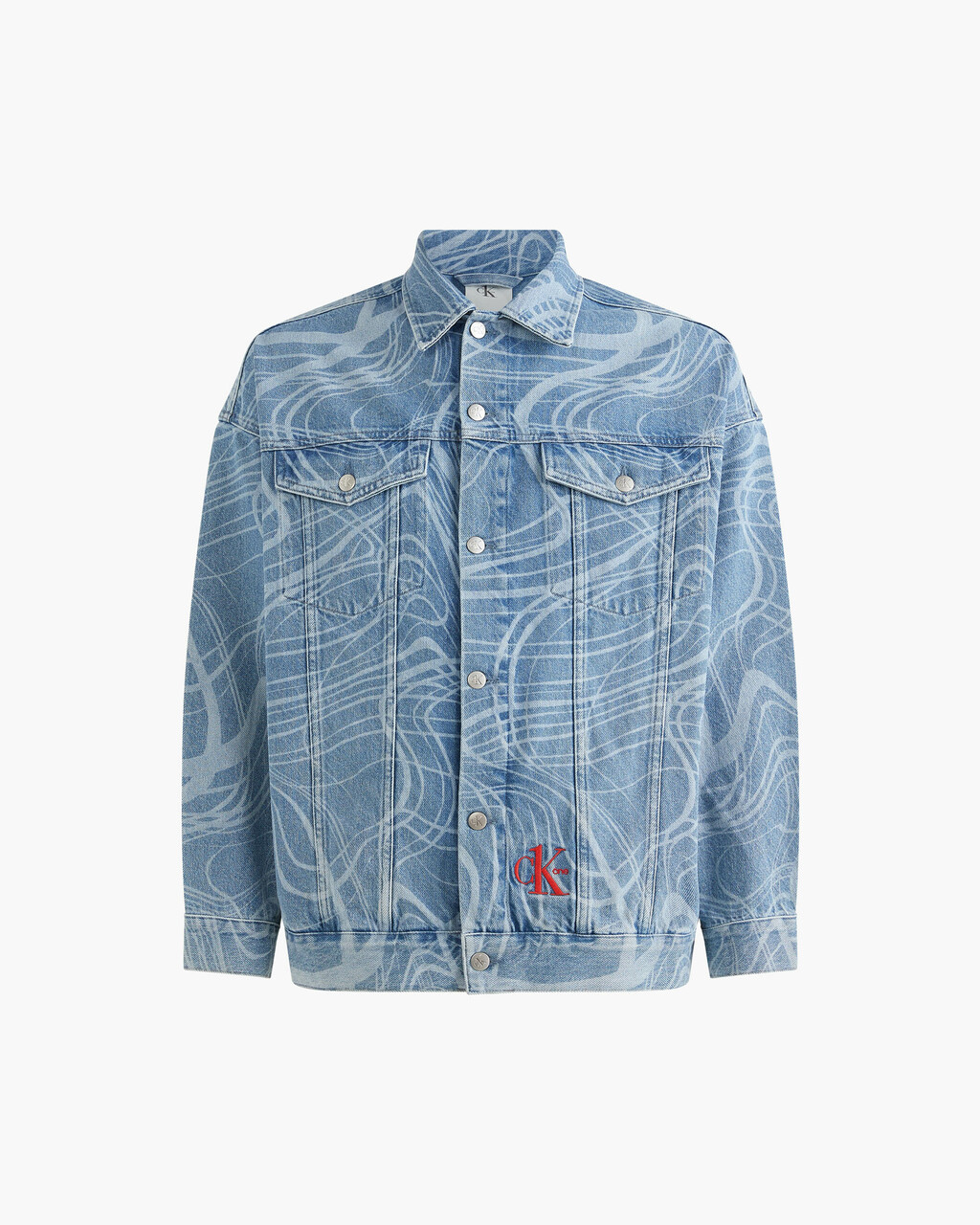 CK ONE GENDERLESS DENIM JACKET, Denim Medium, hi-res