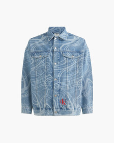 CK ONE GENDERLESS DENIM JACKET, Denim Medium, hi-res