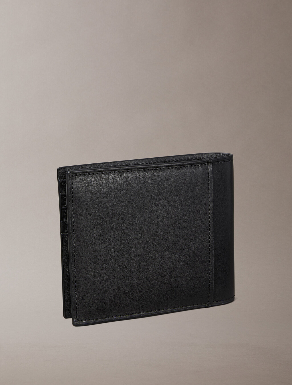 Logo Plaque Billfold Wallet, Black, hi-res