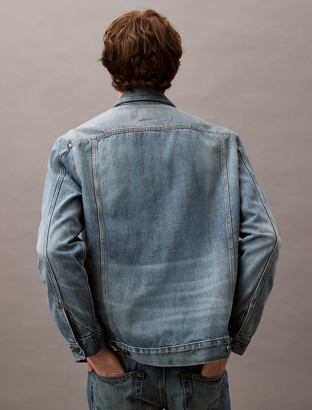 Selvedge Denim Trucker Jacket, ALLOY INDIGO, hi-res