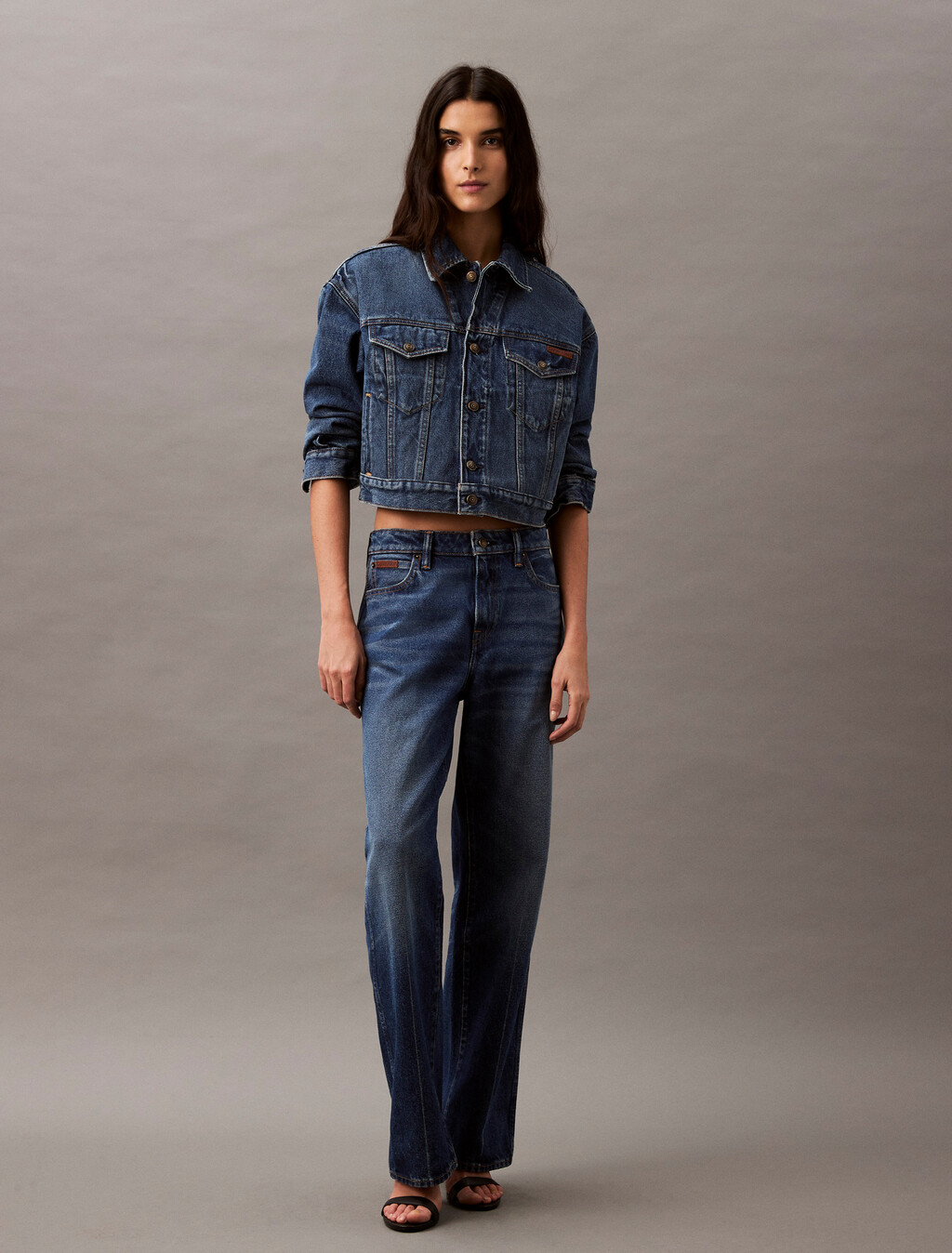 90s Denim Trucker Jacket, CK NO05, hi-res