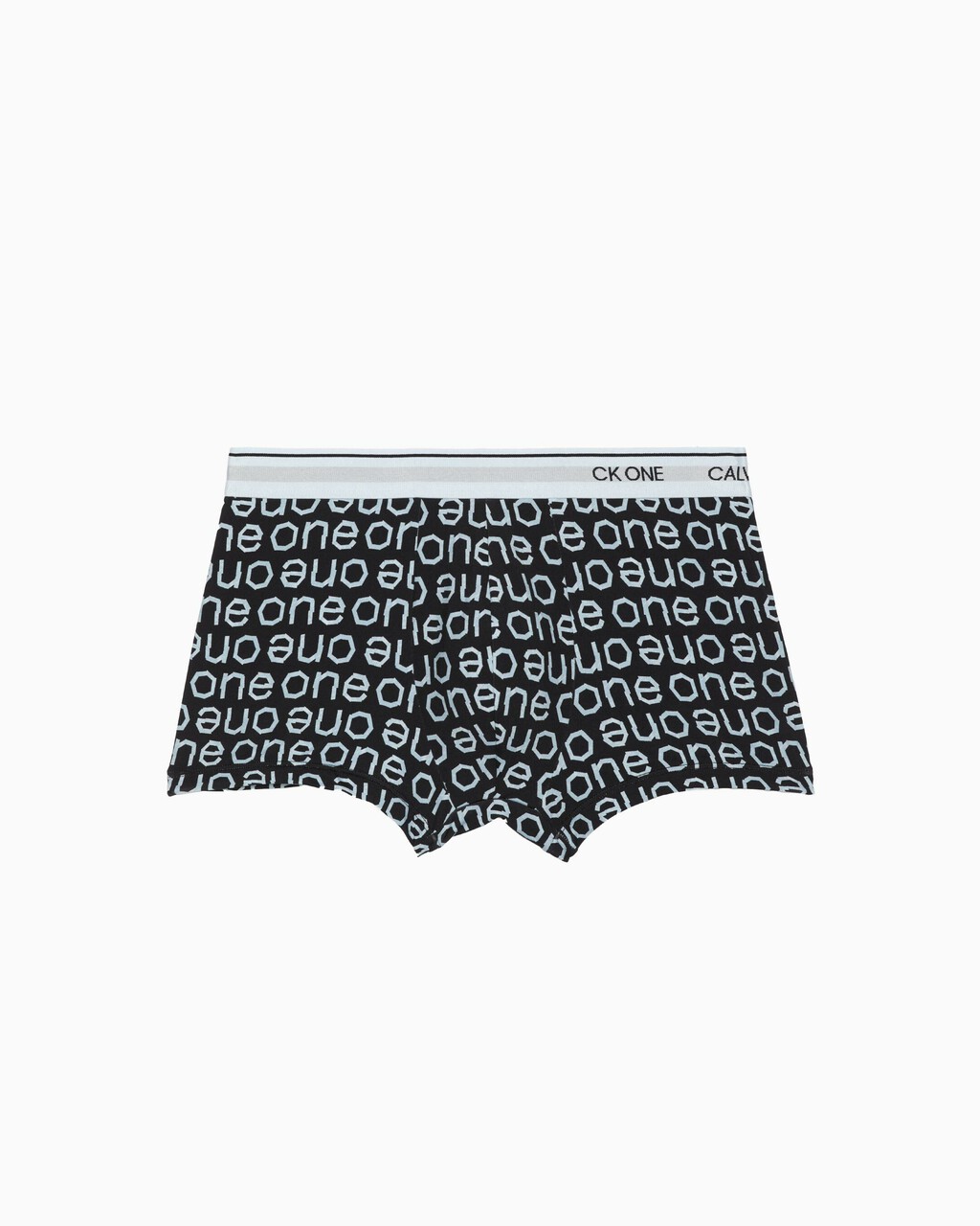 CK ONE PRINT MICRO LOW RISE TRUNKS, Paper Logo Print+Light Sky Blue, hi-res