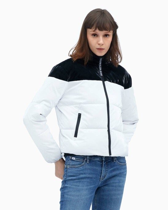 COLOR BLOCK PUFFER JACKET