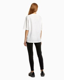 Small Logo Relaxed Tee, Bright White, hi-res