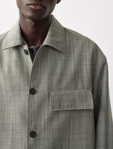 Kostas Shirt Jacket, GREY, hi-res