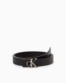 MONOGRAM BUCKLE REVERSIBLE BELT 25MM, BLACK, hi-res