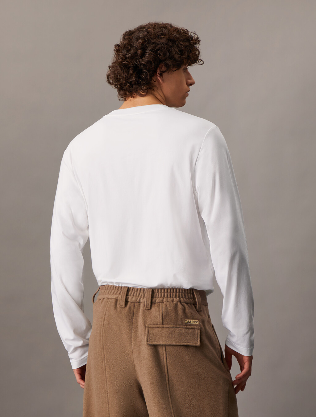 Institutional Long Sleeve Tee, Bright White, hi-res