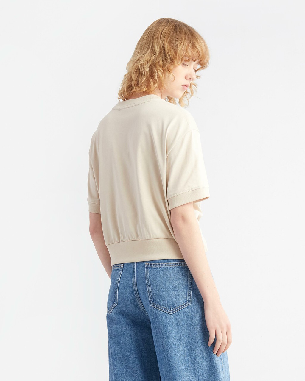 INFINITE COOL FRONT KNOT TEE, Classic Beige, hi-res