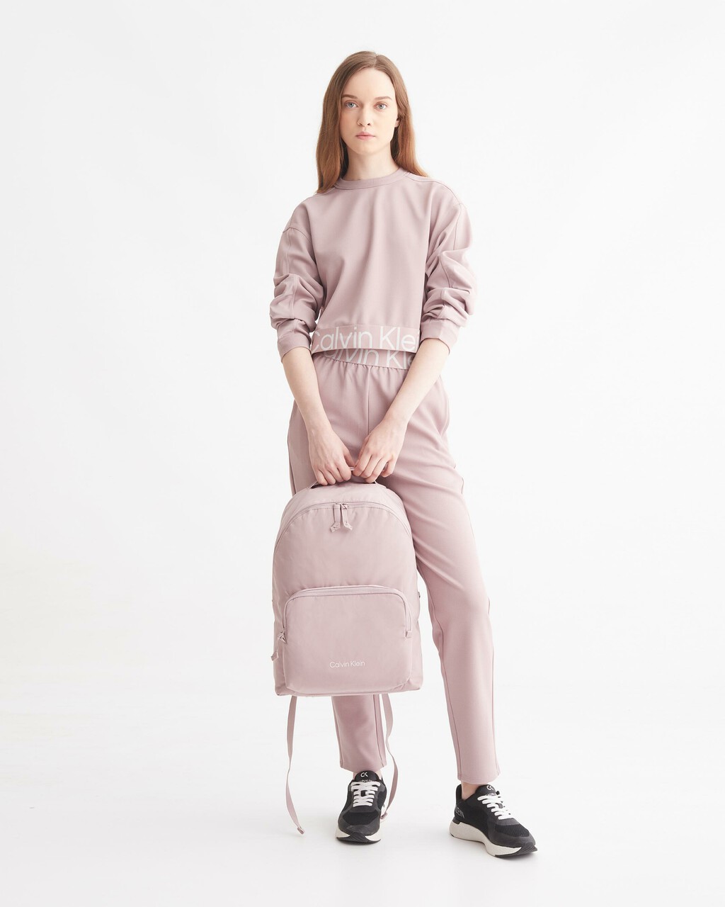 CK EFFECT KNIT SWEATPANTS, GRAY ROSE, hi-res