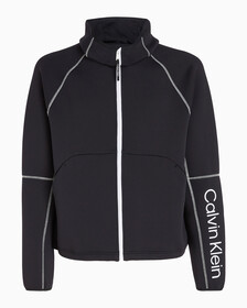 Zip Up Logo Hoodie, BLACK BEAUTY, hi-res