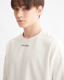 CK ATHLETIC SWEATSHIRT, CHALK, hi-res