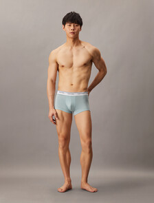 Cotton Stretch Balance Low Rise Trunks 3 Pack, Wolf Grey/Blue Shadow/Sterling Blue, hi-res