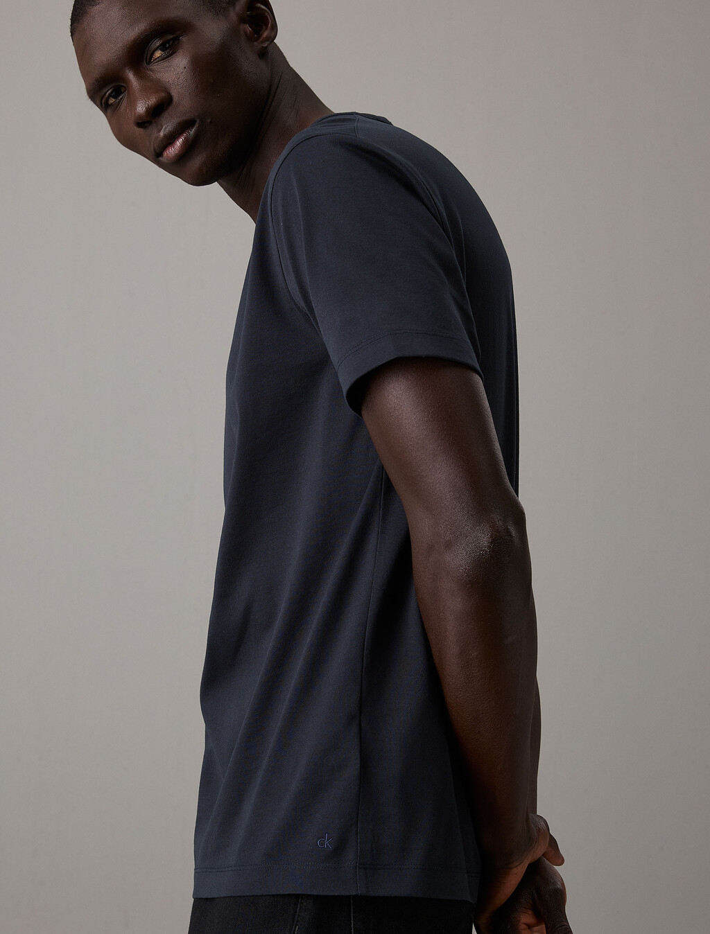 The Calvin Double Mercerized Tee, Vulcan, hi-res