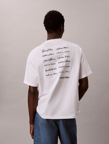Relaxed Script Logo T-shirt, Bright White, hi-res