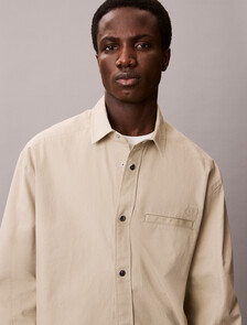 Oversized Workwear Shacket, Ancient Marble, hi-res