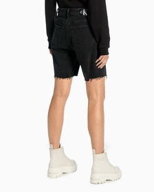 BERMUDA MOM SHORTS, Denim Black, hi-res