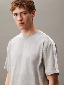 Essential Relaxed Tee, BC01 Light Grey Heather, hi-res
