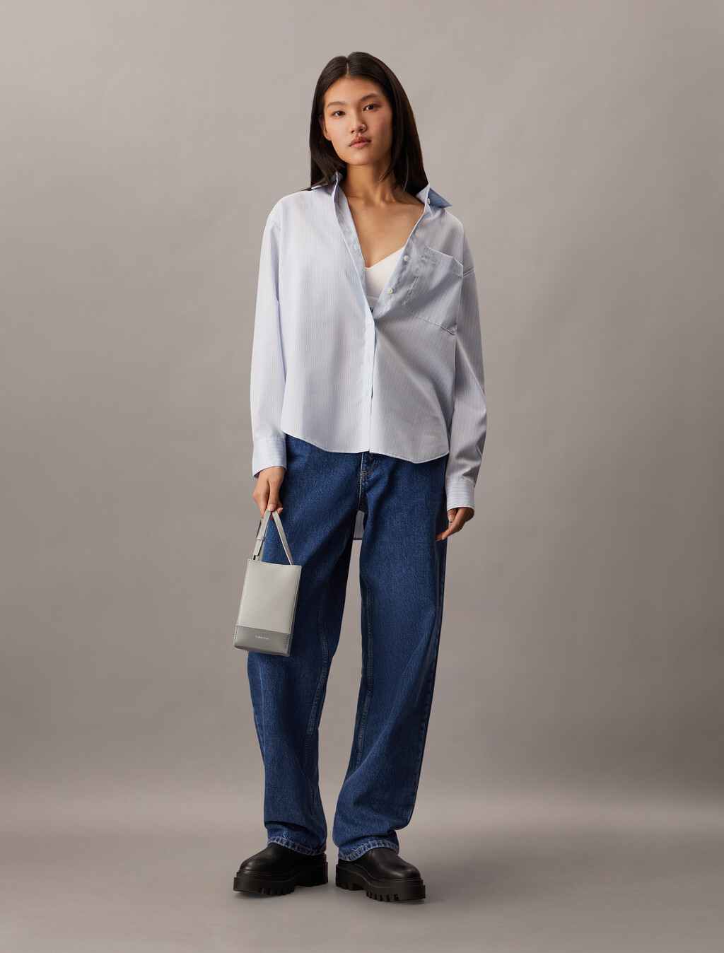 CK Line Mini Crossbody Bag, Mirage Gray, hi-res