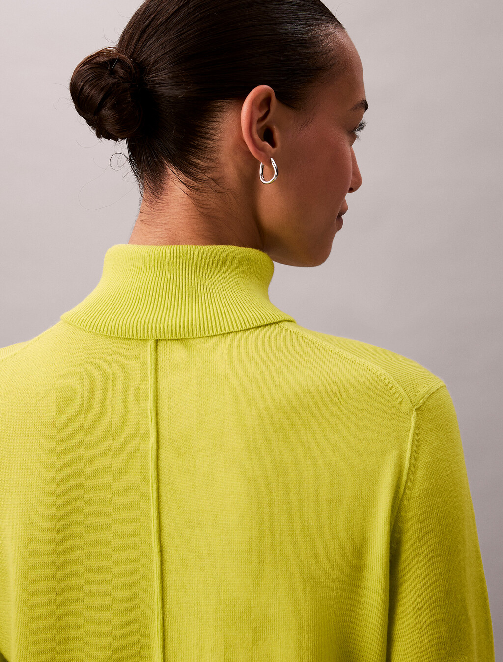 Merino Wool Turtleneck Jumper, Fragile Sprout, hi-res