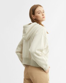 Archive Logo Zip Up Hoodie, Vanilla Heather, hi-res