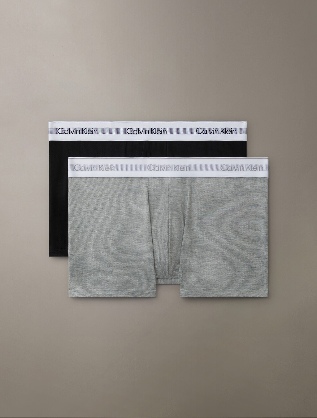 Icon Cotton Air Trunks 2 Pack, Black/Grey Heather, hi-res