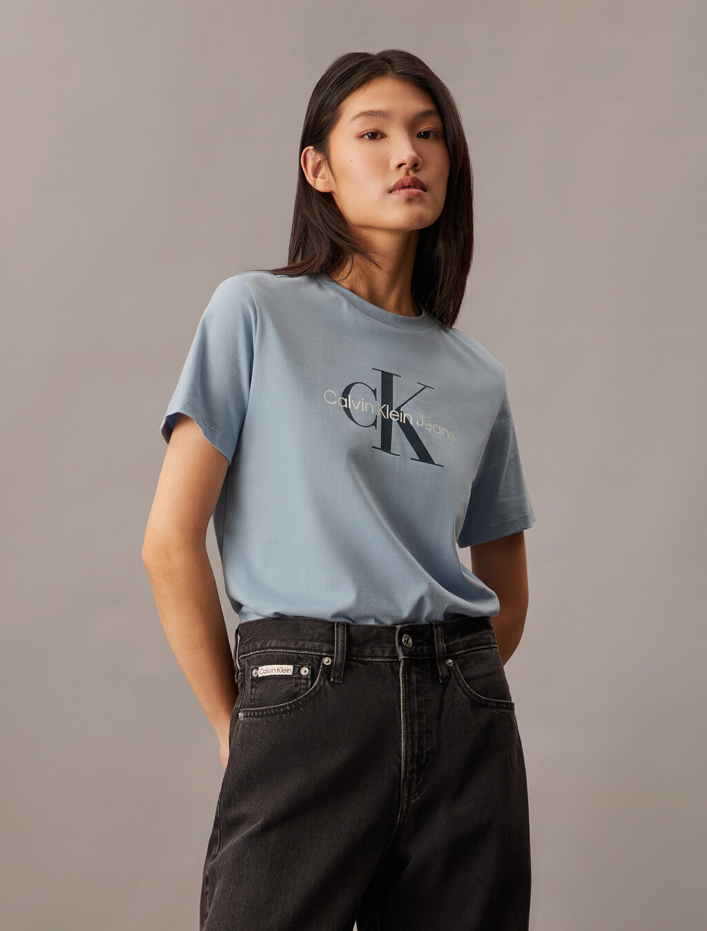 Monogram T-shirt, Forever Blue, hi-res