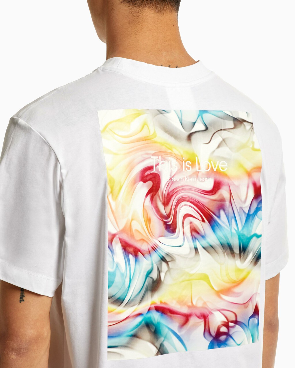 PRIDE BOX PRINT RELAXED TEE, Bright White, hi-res
