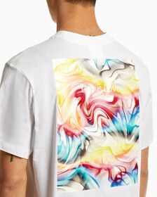 PRIDE BOX PRINT RELAXED TEE, Bright White, hi-res