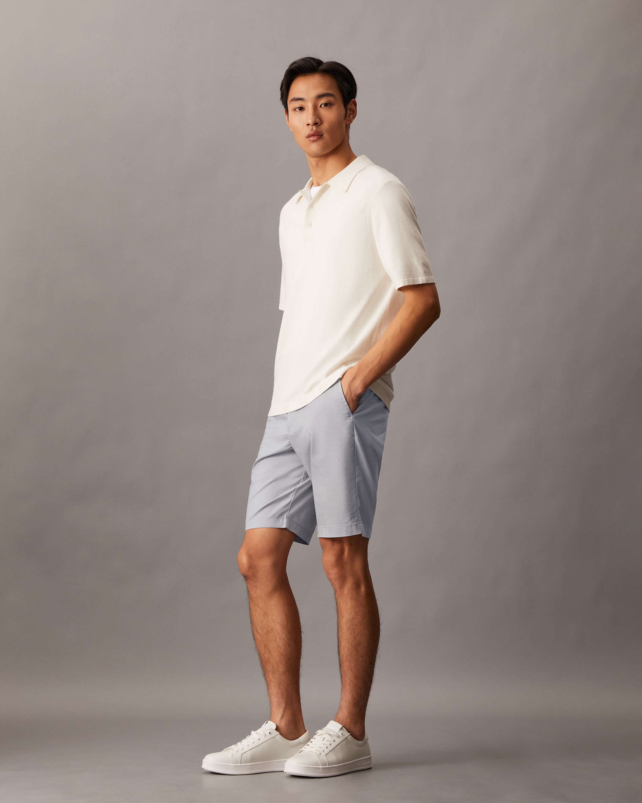 Refined Cotton Modal Blend Short grey Calvin Klein Singapore