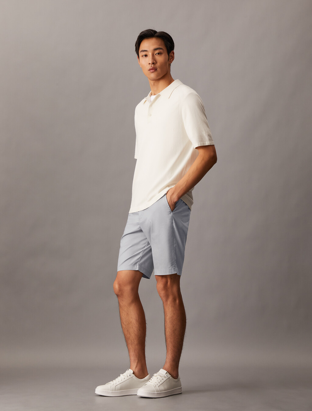 Refined Cotton Modal Blend Short, Alloy, hi-res