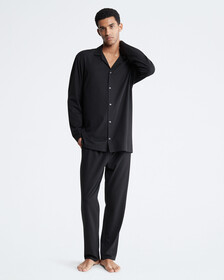 CK Black Pyjama Top, Black, hi-res