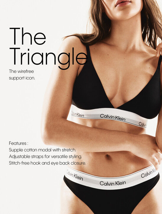 Lightly Lined Triangle Bralette - Icon Cotton Modal