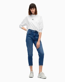 MONOGRAM LOOSE FIT TEE, Bright White, hi-res