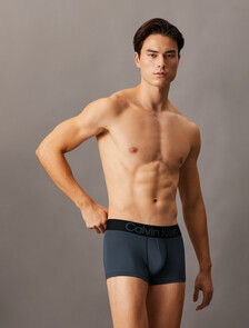 Bold Logo Low Rise Trunks 3 Pack, BLACK/  TURBULENCE/  WOLF GREY, hi-res