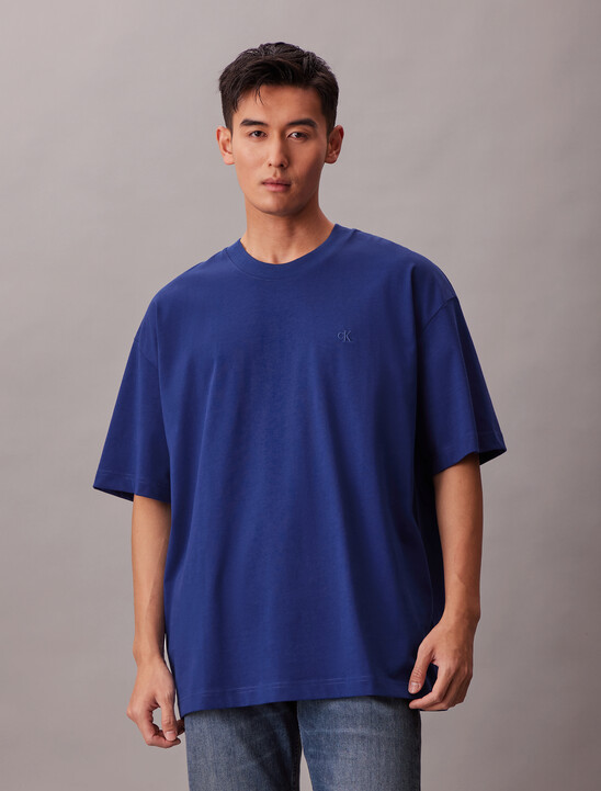 Oversized Embossed Monogram Tee