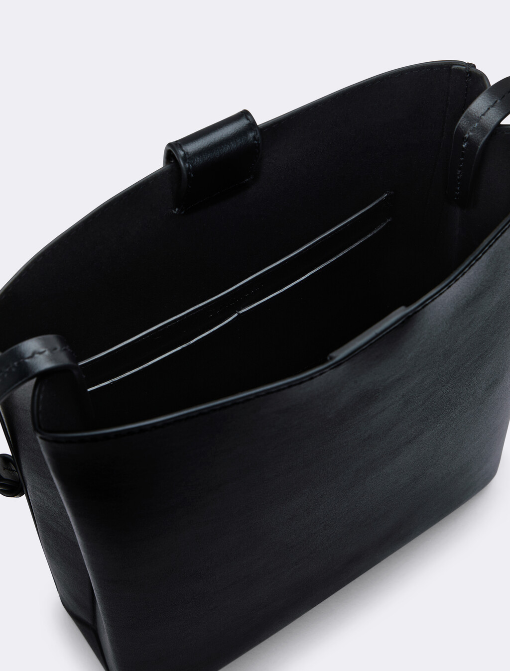 Line Leather Crossbody Bag, Black Beauty, hi-res