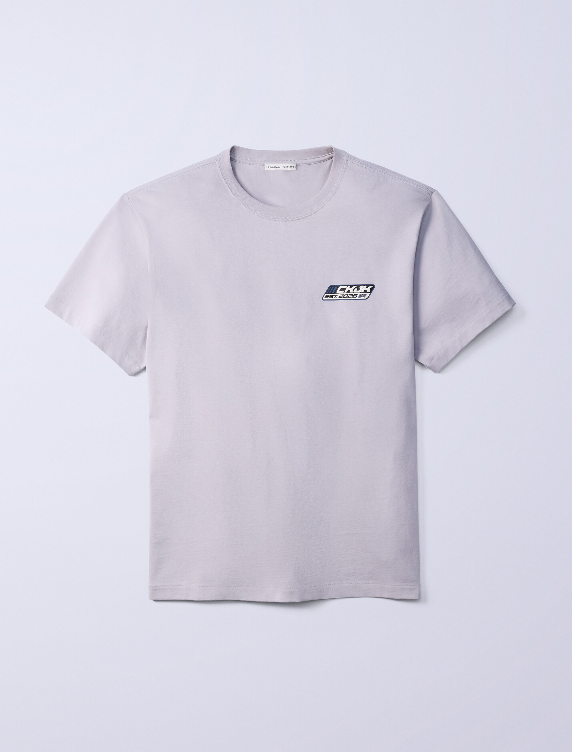 Jung Kook for Calvin Klein Logo Badge Relaxed T-Shirt | grey