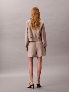 Herringbone Utility Belted Short, Light Hay, hi-res